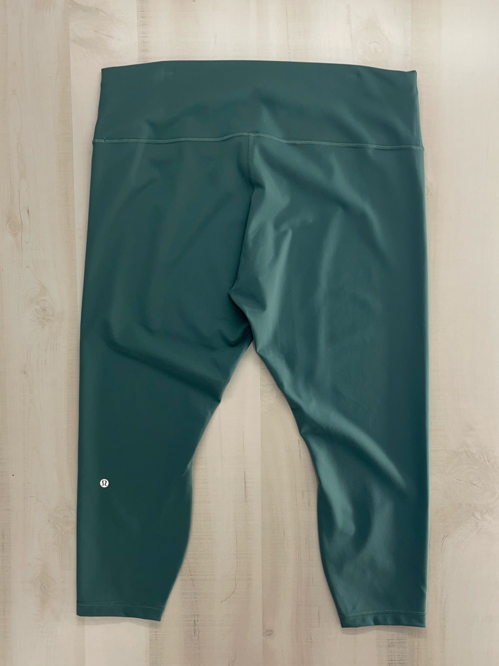 LULULEMON womens green align high rise crop stretch leggings workout lounge yoga - Picture 5 of 7